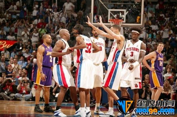 2004年NBA总决赛第三场 活塞vs湖人 全场录像及集锦