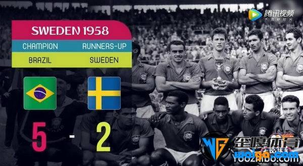 1958年世界杯决赛 巴西vs法国 全场录像回放