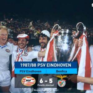 1988年欧冠决赛 PSV埃因霍温vs本菲卡 全场录像回放