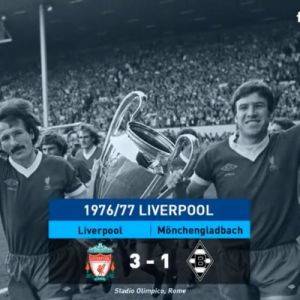 1977年欧冠决赛 利物浦vs门兴 全场录像回放