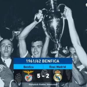 1962年欧冠决赛 本菲卡vs皇家马德里 全场录像回放