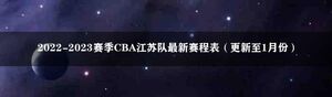 2022-2023赛季CBA江苏队最新赛程表（更新至1月份）